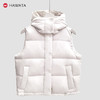 哈瓦塔冬季马甲休闲连帽运动短款羽绒外套H340182 商品缩略图0