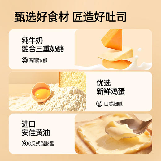 【VIP频道】高钙三重奶酪小吐司276g/箱（12袋）儿童营养早餐健康零食 高钙配方 纯牛奶和面 商品图1