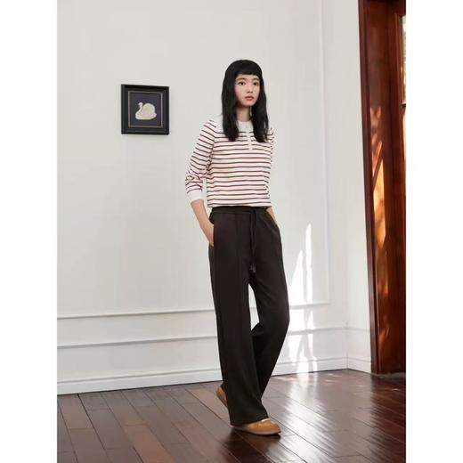 绵羊毛蚕丝阔腿裤｜自带高级浮雕肌理感，显瘦又百搭 商品图0