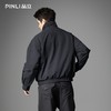 PINLI品立2025秋季新款男士宽松可翻高领纯色休闲梭织茄克外套潮GD253104148 商品缩略图3