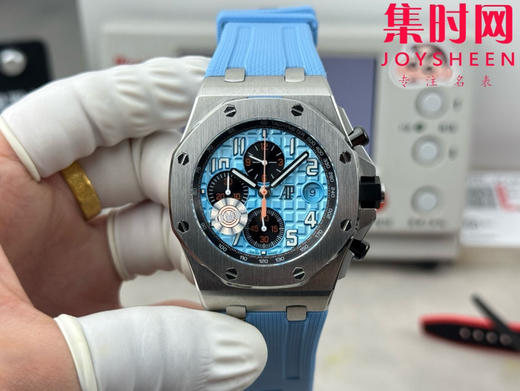 AP爱彼 OMF皇家橡树离岸计时系列 皇家橡树26238 蒂芙尼蓝 男士腕表 12点位小秒盘，表盘尺寸是热门的42mm表径 商品图0