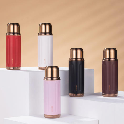 茗元素 Ti钛焖茶杯 金银时代系列 500ml便携焖茶杯 商品图3