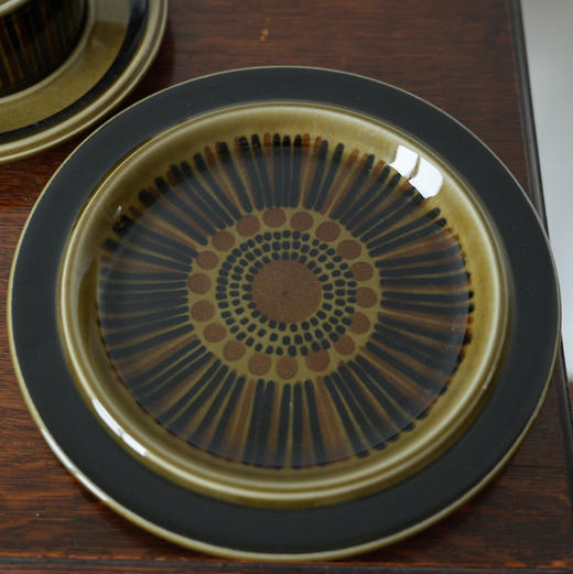 芬兰ARABIA Kosmos系列手绘餐盘20cm 1960-70s 商品图0