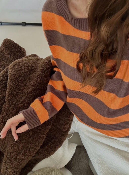 美洋同款条纹毛衣 商品图4