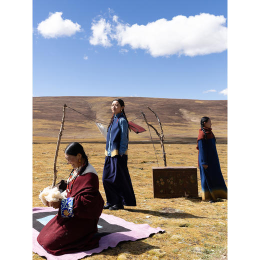 牧衣游原创 绒感纯棉净色半身裙冬柔软舒适保暖百搭A字半裙 无束 商品图1