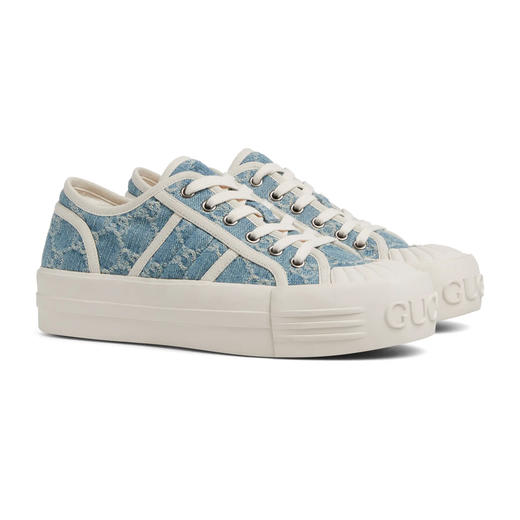 GUCCI 古驰 女士厚底休闲运动鞋 蓝色 831825 FAD7P 4642 商品图1