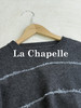 会员福利【山羊绒+羊驼毛】拉夏贝尔/La Chapelle韩系甜美~绵羊毛慵懒条纹宽松圆领针织毛衣 商品缩略图5