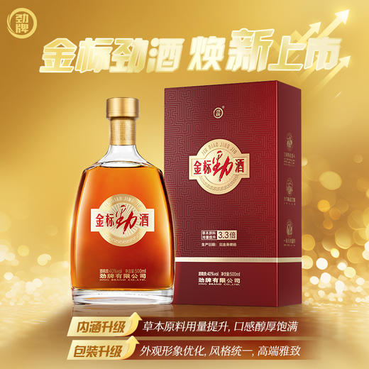 500ml40度金标劲酒盒装（升级版） 商品图2