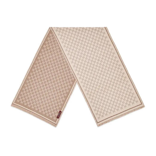 GUCCI 古驰 女士GG羊毛提花围巾 米色 839035 3GAMQ 9778 商品图1