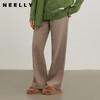 NEELLY纳俪商场同款冬新款浅色直筒牛仔裤女小个子百搭显瘦阔腿裤N25114H04571 商品缩略图0