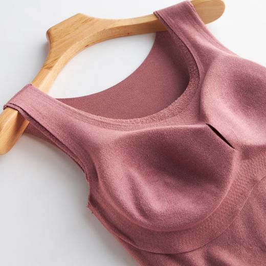 WEYO竖条德绒系列女士保暖打底背心，自带胸垫，保暖舒适，A0912 商品图4