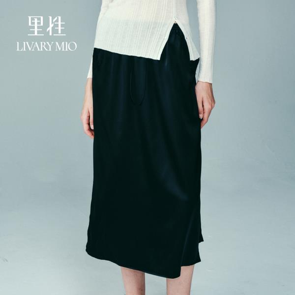 里性 LIVARY MIO 至简-ultrasimple直筒半身裙开叉下摆
