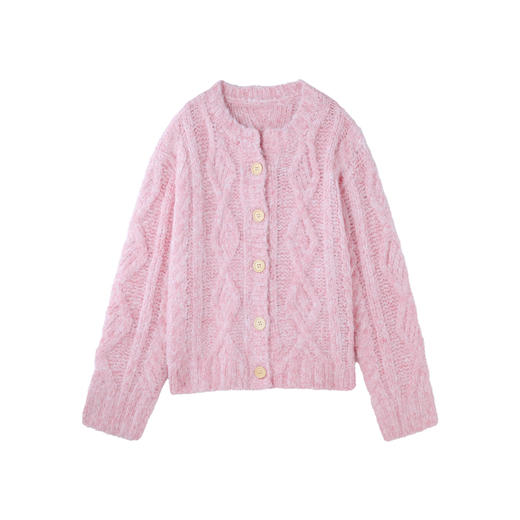 BJHG不计后果毛衣开衫女秋冬2025新款复古氛围感重磅针织衫外套男 商品图3