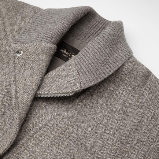 ROMI STUDIO“自我轮廓”羊毛亚麻针织翻领短款兜腰外套RWCWWG6486 商品图4