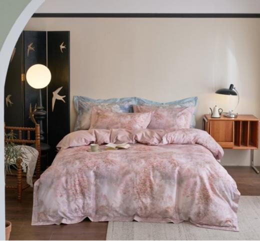 🔥出口定制款！【玛万生活 100 S玫瑰庄园梦瑶四件套系列】💥一眼心动的宝藏床品！ 救命！被这套床品美到失语！！💫 玛王生活 100 支玫瑰庄园梦瑶系列也太懂浪漫了吧～ 商品图0