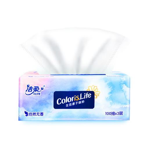 洁柔缤纷软抽64包 抽纸3层100抽【整箱】 商品图1