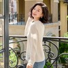 西子/冬日恋人桑蚕丝羊毛莱赛尔拼接重工蕾丝针织衫/MSYF0239 商品缩略图1