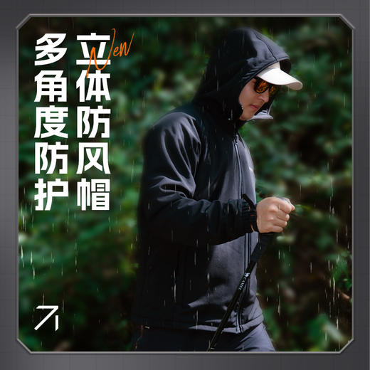 【积分】佳钓尼新品墨客冲锋衣 三防软壳多重保暖，内蓄热银狐绒  冬日坐钓保暖更安心 商品图4