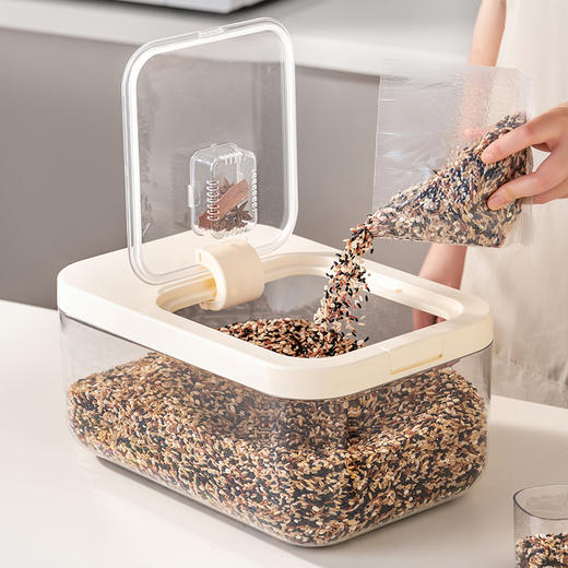 防虫防潮装米缸精致米桶厨房食品大米收纳盒绿豆粮食面粉储米桶 商品图2