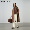NEELLY纳俪商场同款冬新款时尚围巾毛呢大衣女中长款优雅百搭外套N25104N04418 商品缩略图0