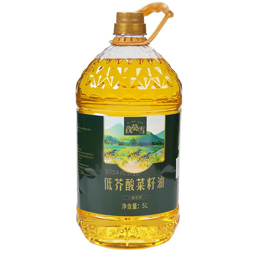 孜莫雪低芥酸一级菜籽油(非转压榨）5L/桶 商品图2