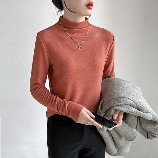 德绒加厚加绒半高领女款打底衫167946471（3-5天发货） 商品图2