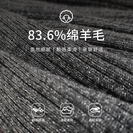 【商场同款】CNK4893“高智灰毛衫” 经典百搭直身型 套头毛衣 宽窄变化罗纹织法 弹力大 定染灰色纽扣 细节彰显品质 外穿内搭 商品图4