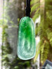高冰种艳绿观音牌挂坠【5280110】具体价格微信咨询 商品缩略图5