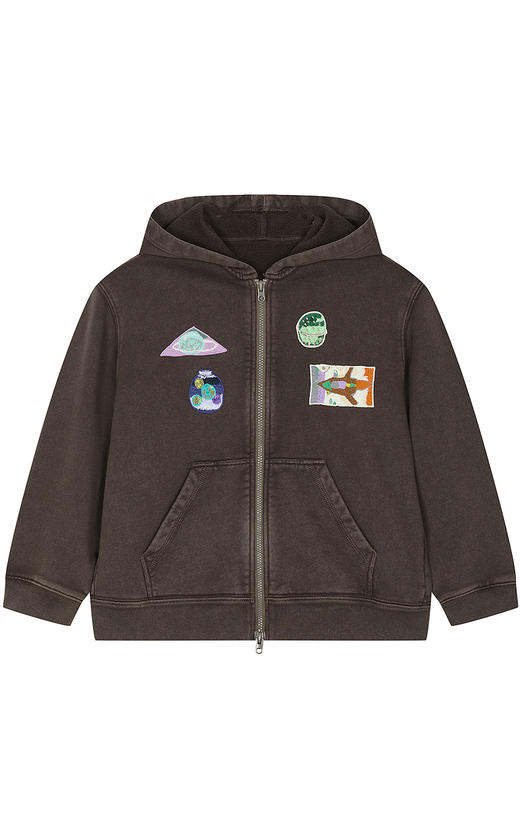 jnby  25年冬款  连帽开襟卫衣  1P0413570 商品图0