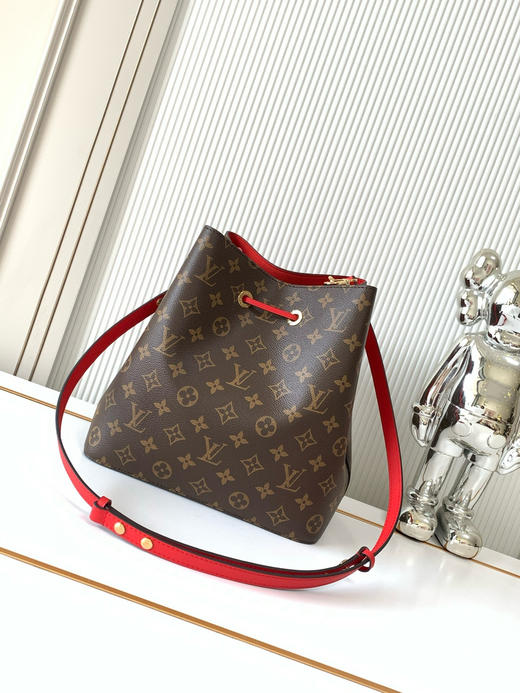 秋冬特惠💰1350 渠道级LV【全钢五金 MB163c01变码芯片】te级LV 全套包装 M44022老花粉 M44887焦糖色 M44021老花红 M44020老花红 本款 NéoNoé 水桶包 商品图2