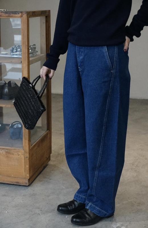 Studio Nicholson 圆弧裤脚扭缝牛仔裤(AKERMAN SNW - 1626)2色可选 商品图1