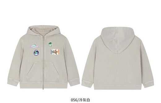 jnby  25年冬款  连帽开襟卫衣  1P0413570 商品图4