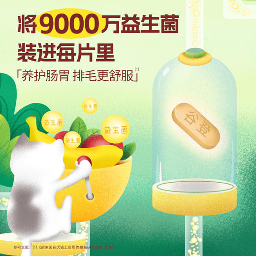 【买就送主食罐1个】谷登好蕉情化毛球片0.6g*200片（猫用） 商品图3