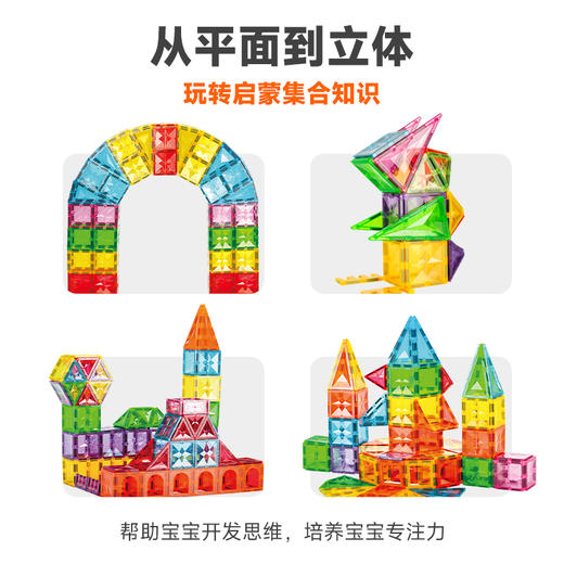 *【思创】钻石彩窗磁力片 70片（非质量问题退货需扣除发货运费，介意慎拍！） 商品图2