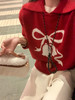 【179元任选2件】最后一波现货！氛围感本命新年蝴蝶结红色毛衣 商品缩略图5