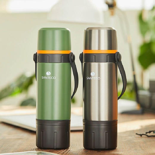 A-SA-650-39  法国santeco 咖啡304不锈钢壶 户外露营运动大容量便携水壶 商品图0