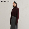 NEELLY纳俪商场同款冬季新款羊毛衬衫领柔软针织衫女舒适通勤毛衣N25114A04556 商品缩略图0