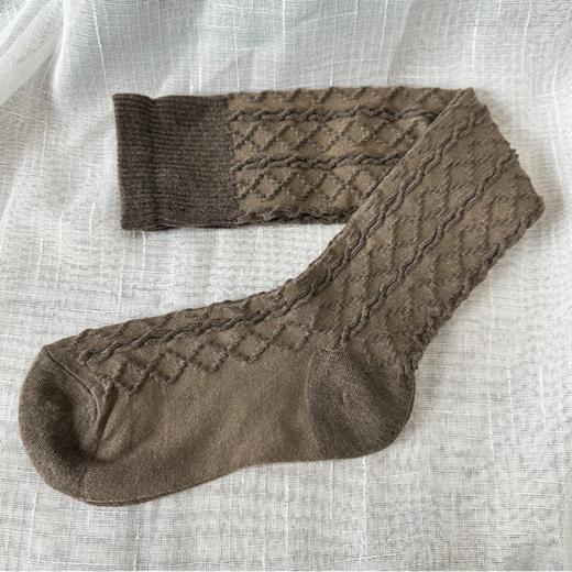 壁虎瑜伽【2510WZ442】秋冬羊毛麻花小腿袜【5天发货】 商品图4