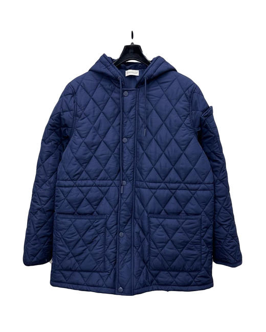 女款尼龙菱格连帽棉服外套la018 商品图0