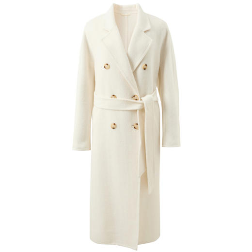 【绵羊毛】三彩2025冬季新款双面呢大衣长款毛呢外套轻奢S 商品图4