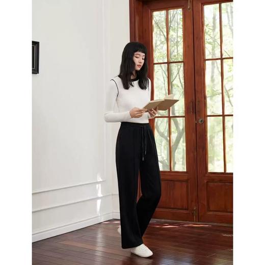 绵羊毛蚕丝阔腿裤｜自带高级浮雕肌理感，显瘦又百搭 商品图2