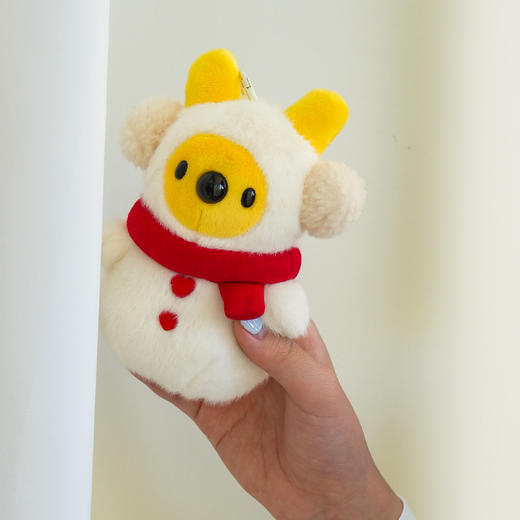 2025秋冬系列雪人团团毛绒挂件 商品图0