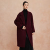 QH901斯尔丽25新款高支纯羊毛双面呢放松廓形设计感磨砂扣时尚大气大衣 商品缩略图2