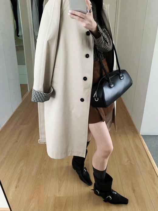 [特价]气质高级感显瘦中长款风衣英伦风经典百搭宽外套2506081 商品图0