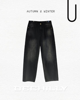 546831914潮流宽松牛仔裤