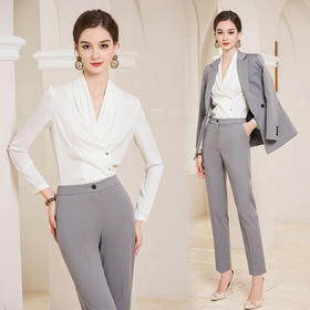 AD白色上衣轻熟法式小众衬衫职业装2023新款漂亮小衫纯色长袖衬衣