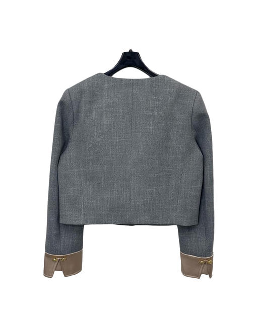 女款羊毛呢洋装外套半裙套装hu008 商品图1