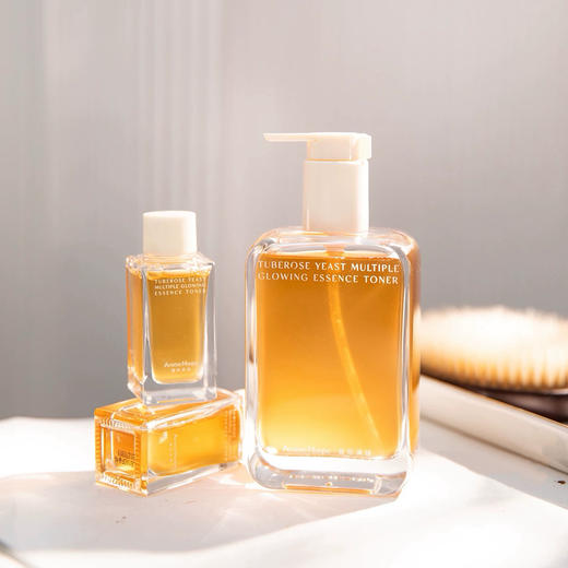 素颜发光水！AM馥郁满铺晚香玉光感红茶酵母大金砖精粹水120ml/200ml 商品图3