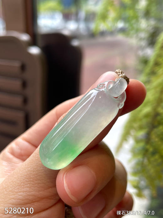 高冰种飘翠福瓜素件  79999【5280210】 商品图3