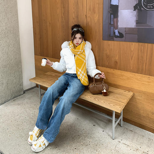 【保暖不臃肿，一件丝滑过冬】哥特莱丝/GOTICLAISILK男女款90鹅绒牛仔裤，90鹅绒填充蓄热保暖，内压胶内里，舒适不摩，阔腿版型显腿长，修饰腿型不累赘【2511“羊毛”服装】 商品图2